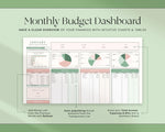 All-in-One Budget Spreadsheet – Annual, Monthly, Weekly Budget Tracker | Excel & Google Sheets | Dark Mode | Family Planner